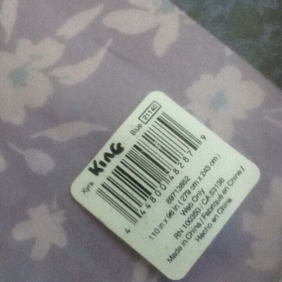 brand new 3-pc Set Wild Sage Kyra KING Duvet Cover + 2 King Shams - Picture 5 of 6